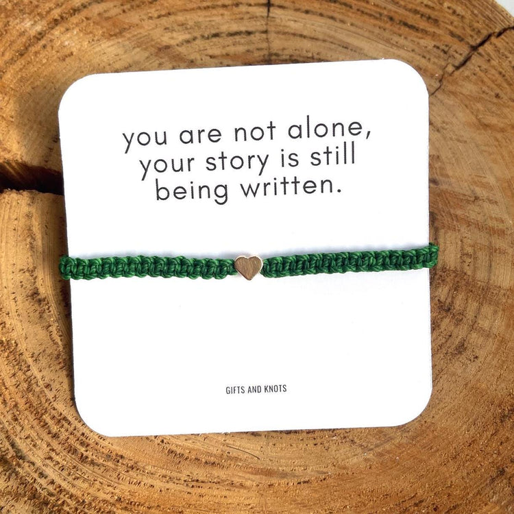 Mental Health Awareness Green Bracelet Ribbon