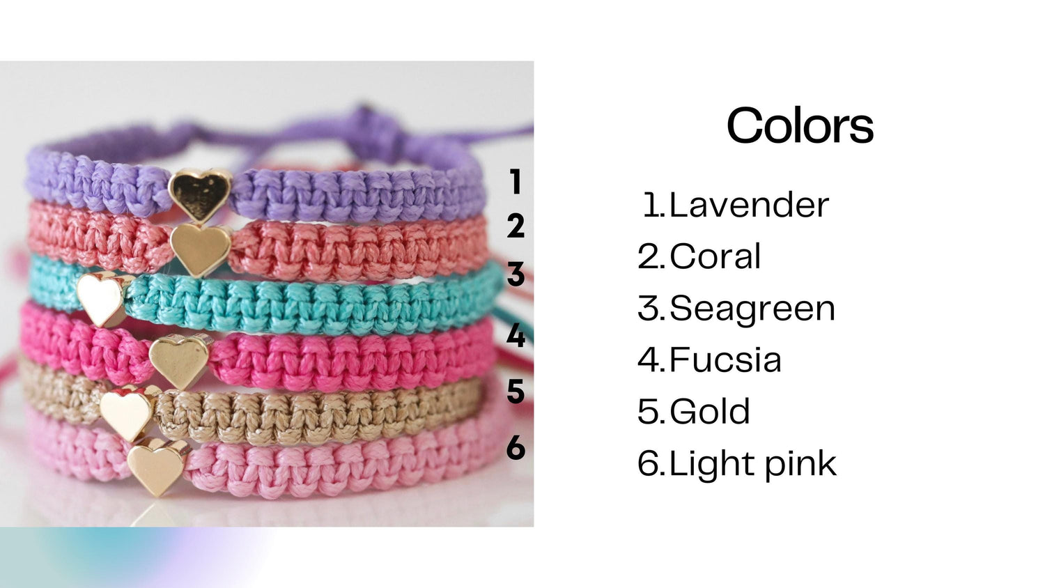 Pastel Color Braceleta by Gifts and Knots