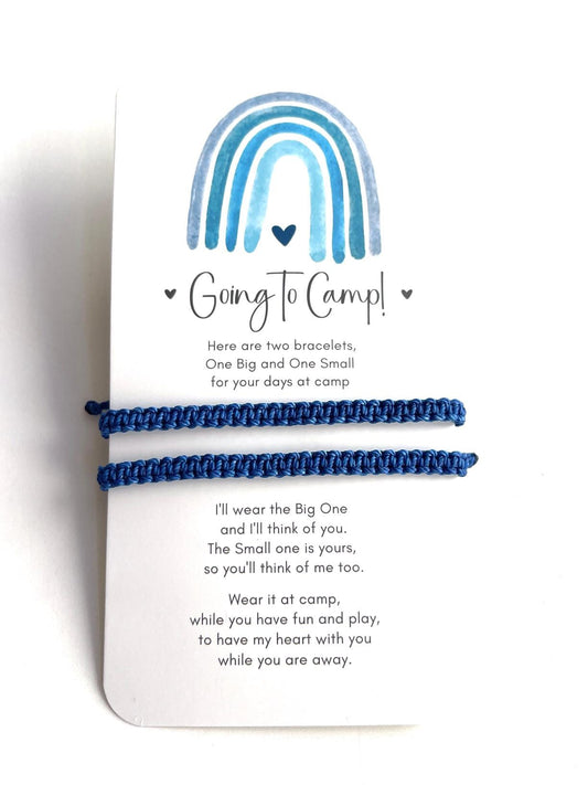 Sleep Away Going to Camp Blue Bracelets