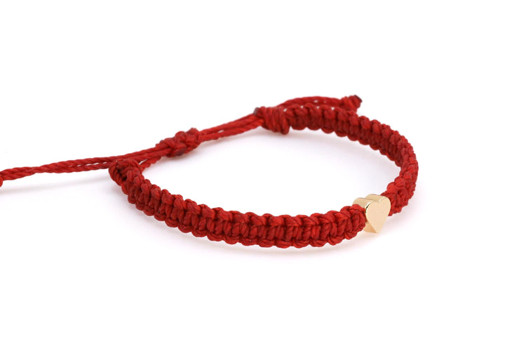 Red Bracelet, Hold Heart Charm, Adjustable, Waterproof, Christmas Gift.