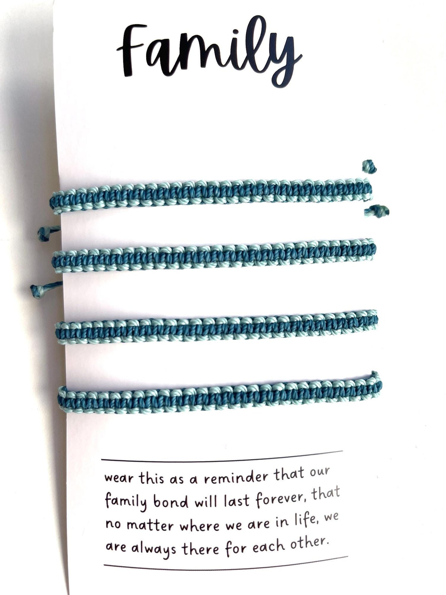 Custom Family Bracelets, Choose Your Colors, Handmade Adjustable Macrame Bracelets for Parents, Kids, Siblings, Matching Family Jewelry Set