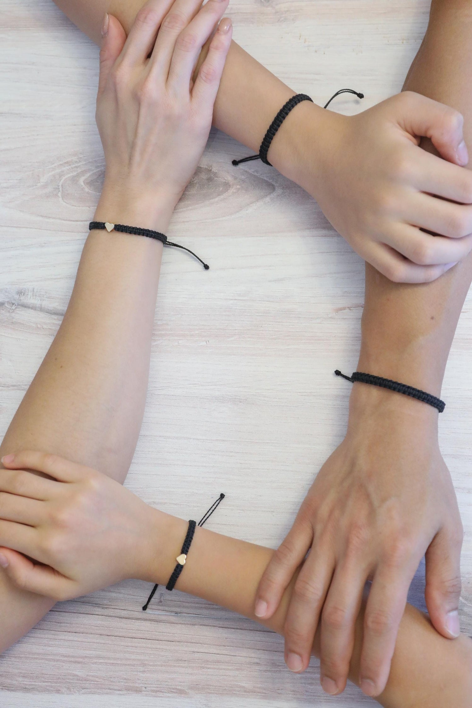 Family Matching Black Bracelets