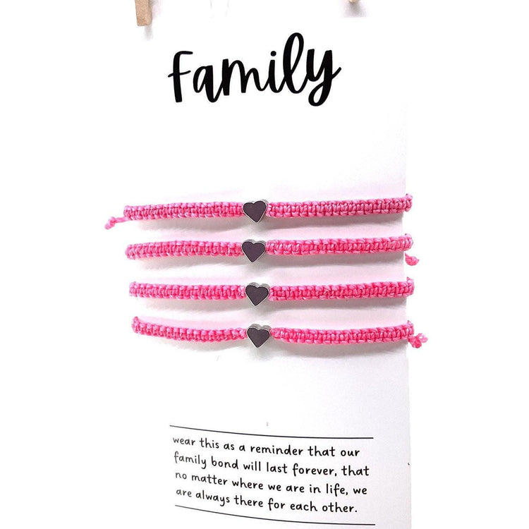 Matching Family Hearts Bracelets