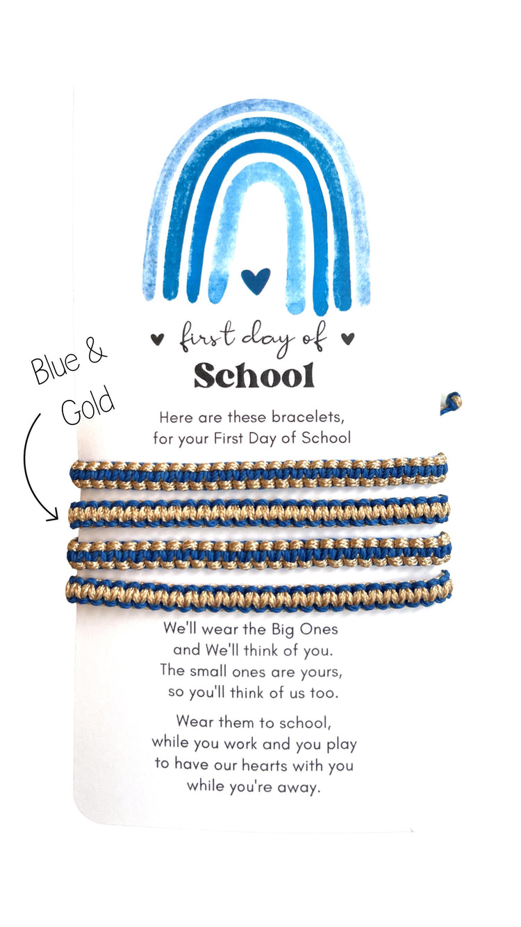 First Day of School Personalized Family Matching Bracelets