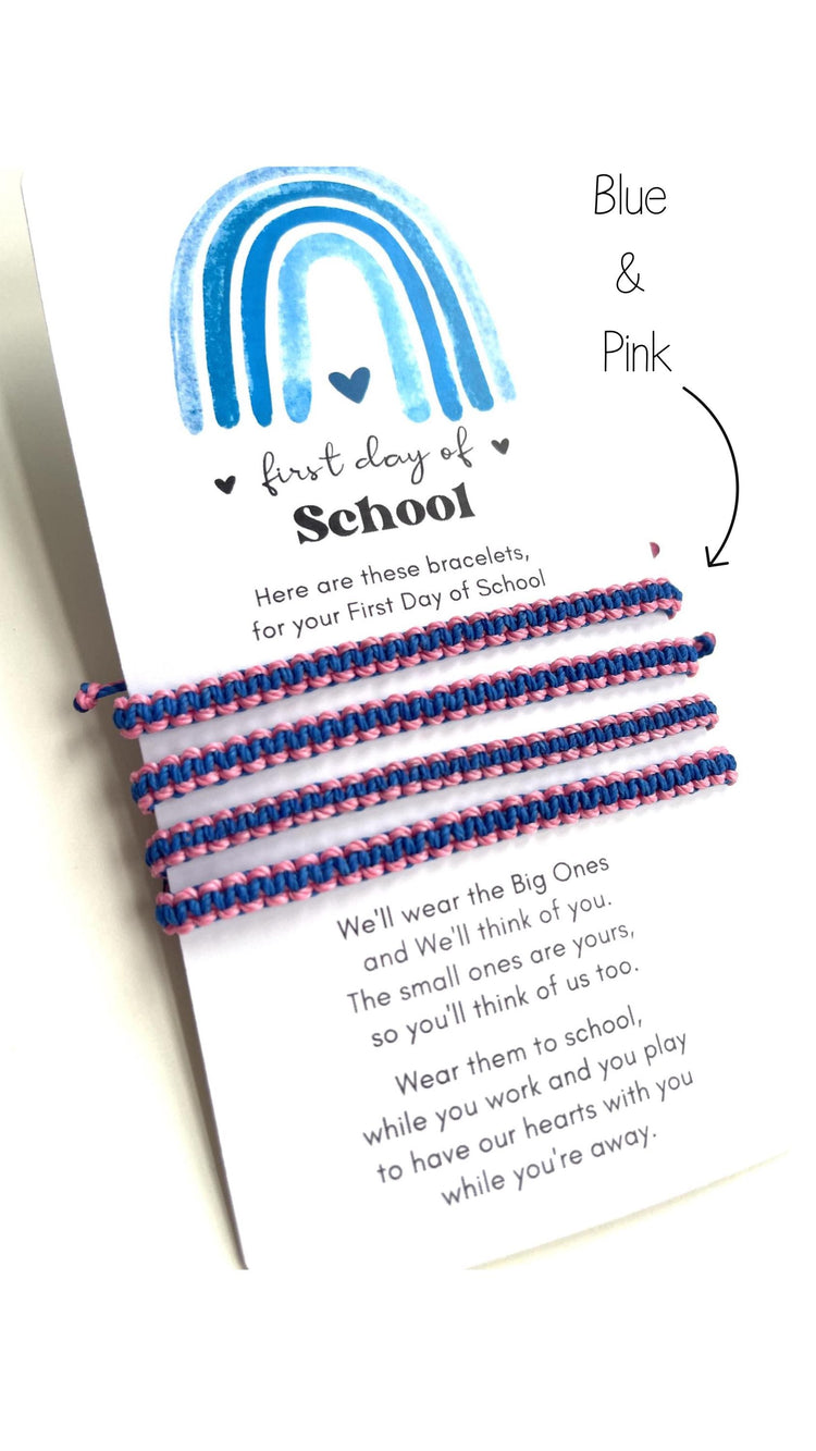 First Day of School Personalized Family Matching Bracelets