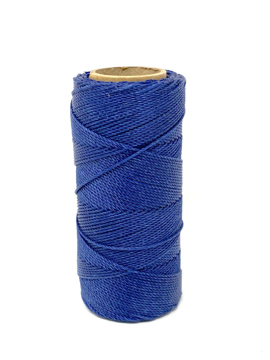 Linhasita Waxed Cord 1.5 mm Navy Blue Macrame PE-6/100G TEX 861 COR 70 116 Meters