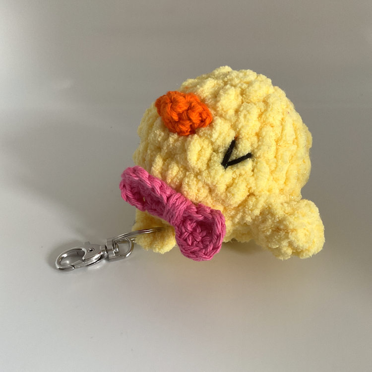 Baby Chick Plush Keychain