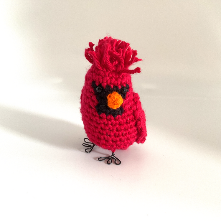 Kinsley Northern Cardinal Crochet Plushie