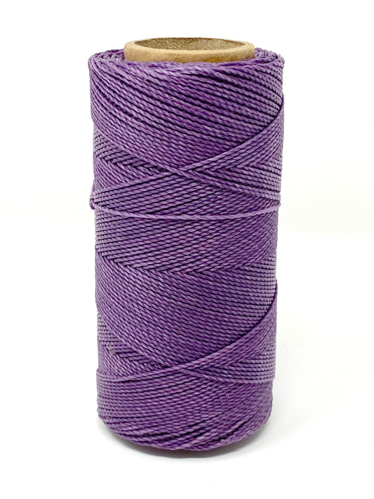 Linhasita Waxed Cord 1 mm Purple Macrame PE-4/100G TEX 595 COR 915 168 Meters