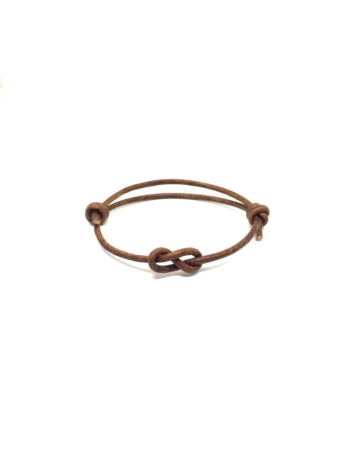 Infinity Knot Leather Bracelet - Gifts&Knots