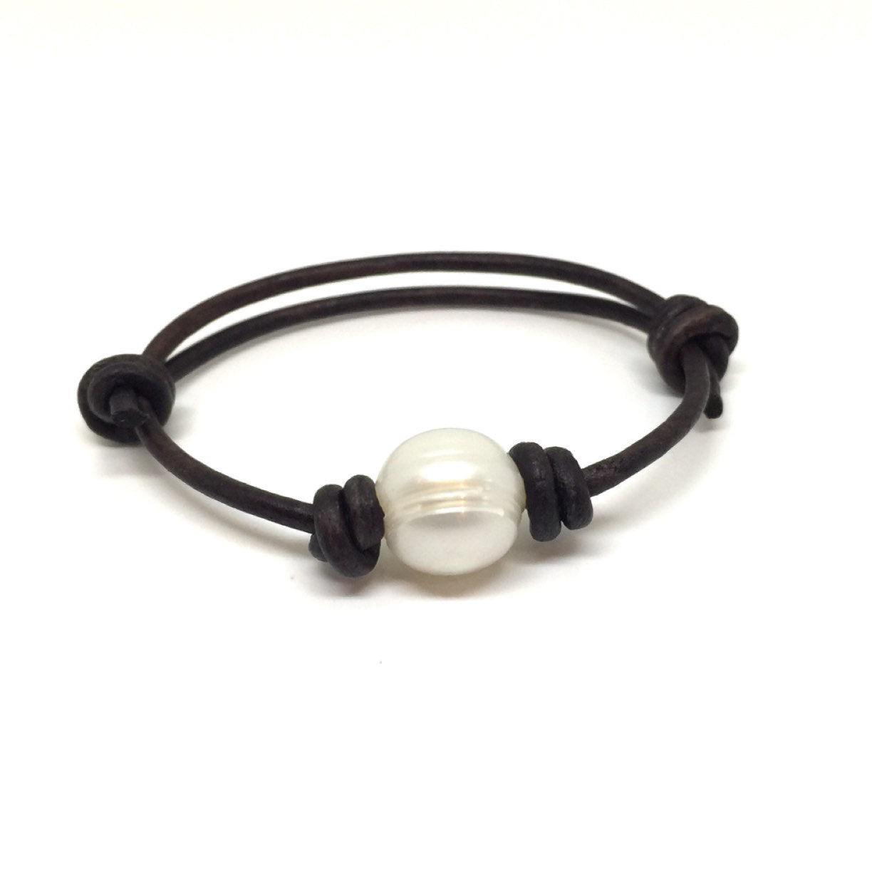 Pearl Leather Anklet Bracelet - Gifts&Knots