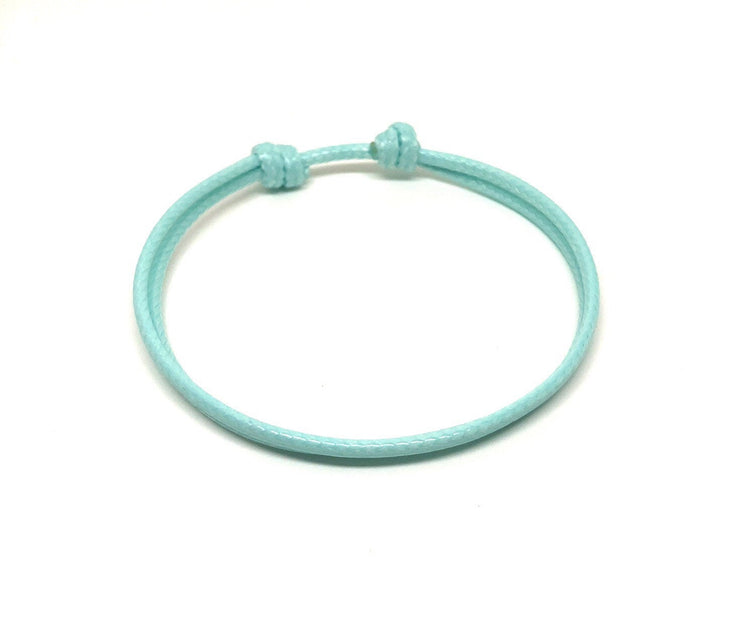 String Bracelet, Minimalist Bracelet, Light Blue, Anklet, Unisex, Family, Favors, Bridesmaids, Boys, Girls