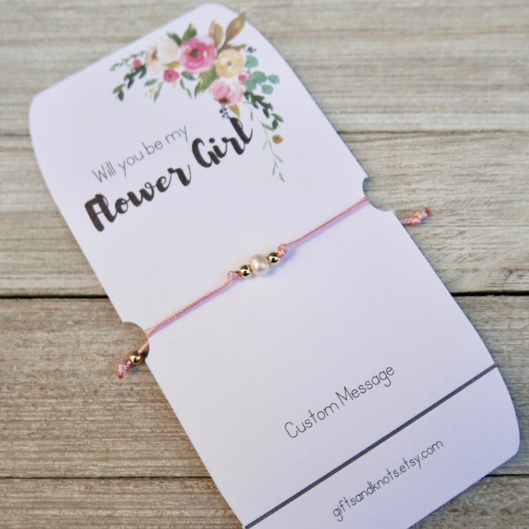 Will You Be Our Flower Girl?, Flower Girl Bracelet - Gifts&Knots