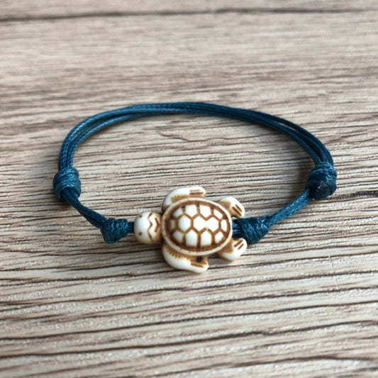 Kids Anklet, Teal Girls Anklet, Girl Bracelet, Turtle Anklet, Kids Jewelry, Children Bracelets, Friendship Bracelets