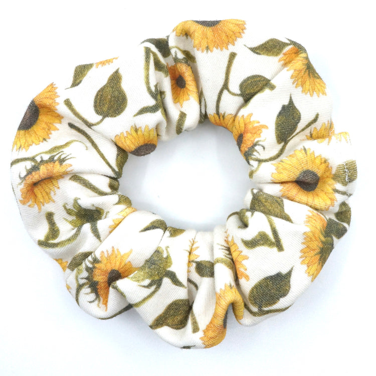 Sunflower Scrunchie Flower Hair Accesorie Gift for Her Sunflower Gift