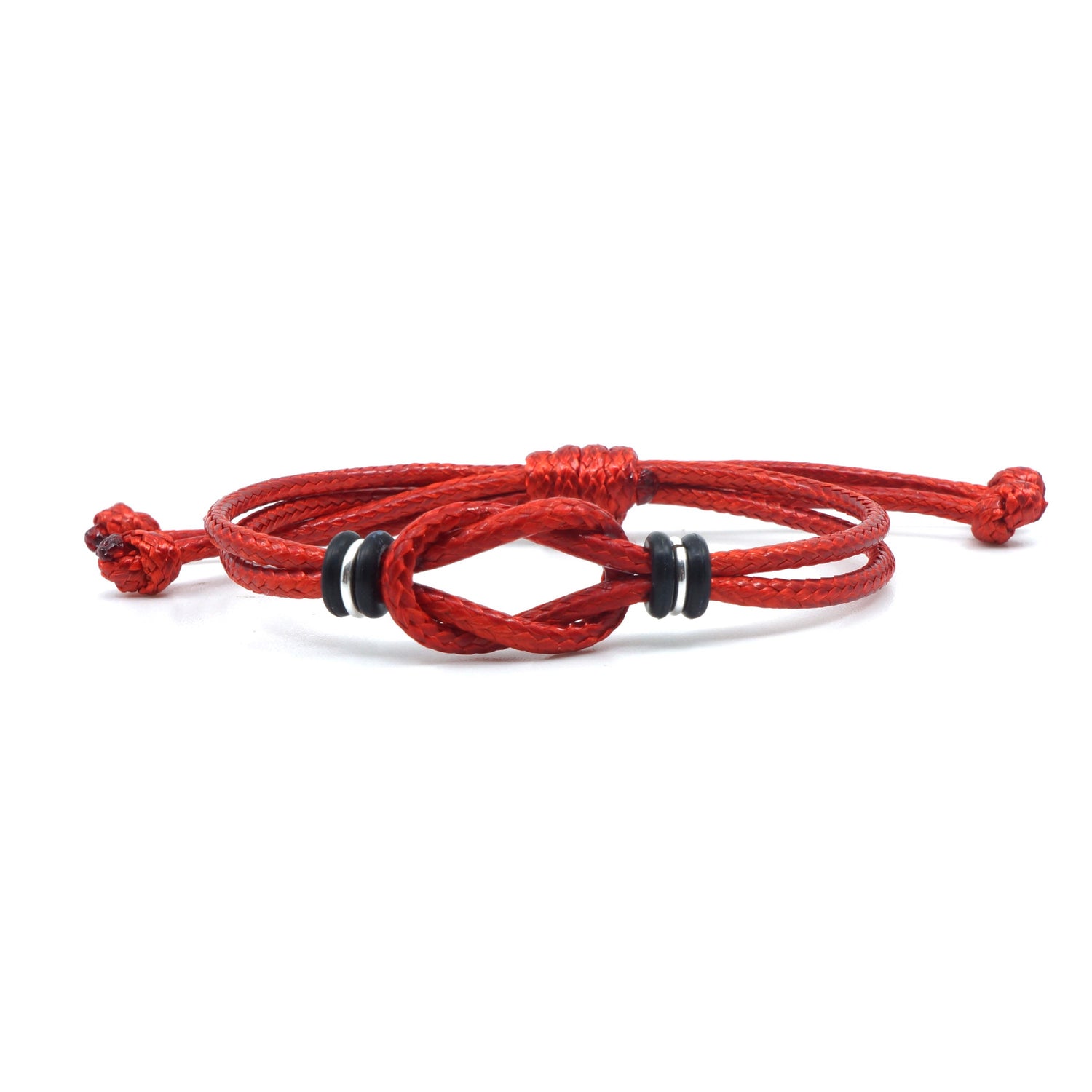 Celtic Knot Bracelet, Red Waxed Cord Bracelet, Boys Bracelet, Adjustable Bracelet, Infinity Bracelet, Unisex, Family Bracelets