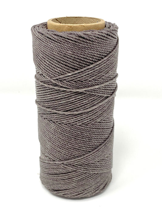 Linhasita Waxed Cord 1.5 mm Dark Gray Macrame PE-6/100G TEX 861 COR 665 116 Meters