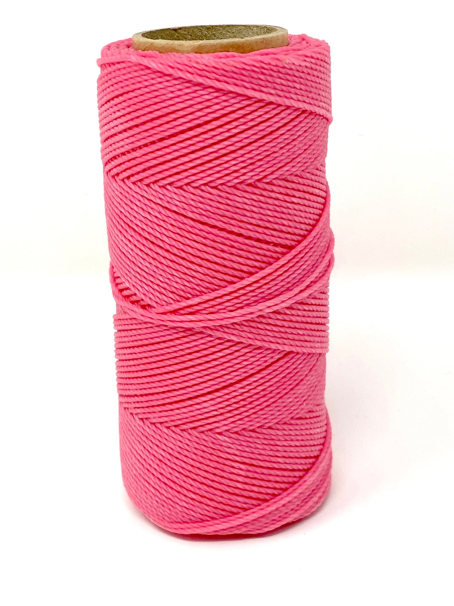 Linhasita Waxed Cord 1.5 mm Pink Macrame PE-6/100G TEX 861 COR 915 116 Meters