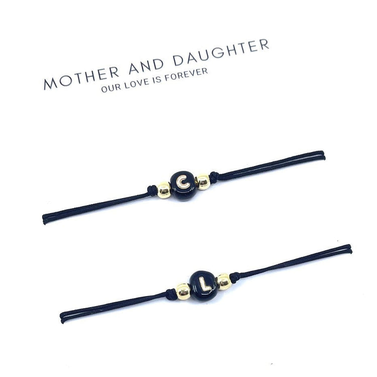 Initials Mother and Daughter Bracelets