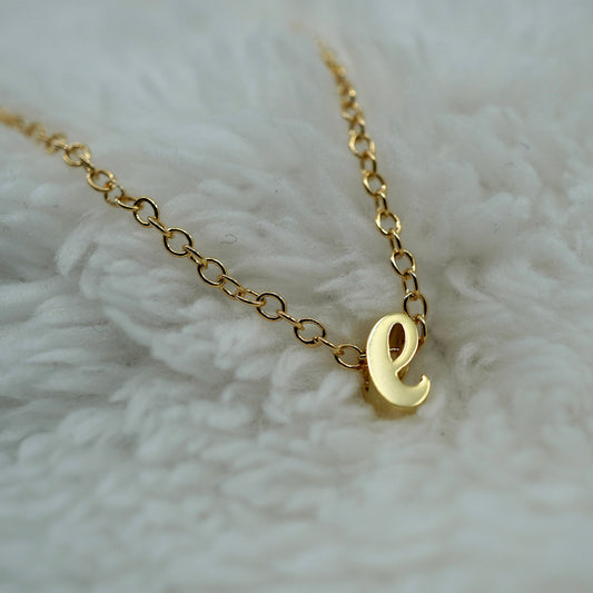 Initial 14K Gold Plated Necklace