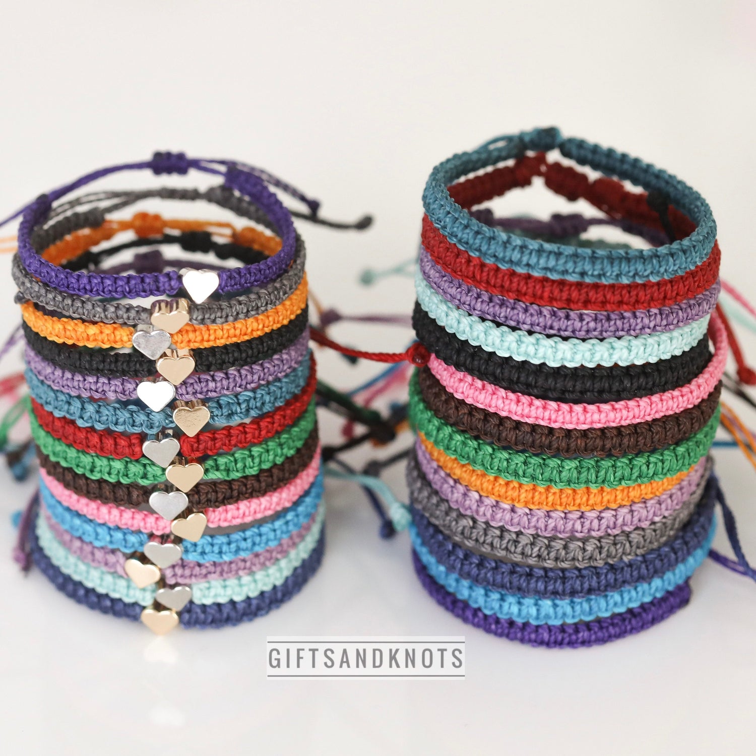 Couple Bracelets Heart Mix and Match Matching Bracelets Choose Colors