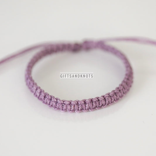 Light Purple Braided Awareness Bracelet