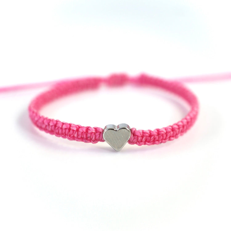 Pink Awareness Ribbon Bracelet