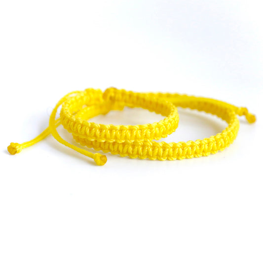 Father and Son Yellow Matching Bracelet Set