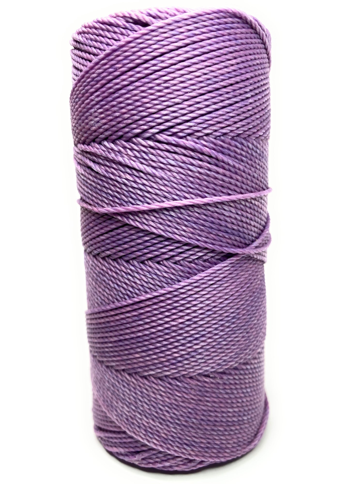 Linhasita Waxed Cord 1.5 mm Lilac Lavender Light Purple Macrame PE-6/100G TEX 861 COR 236 116 Meters