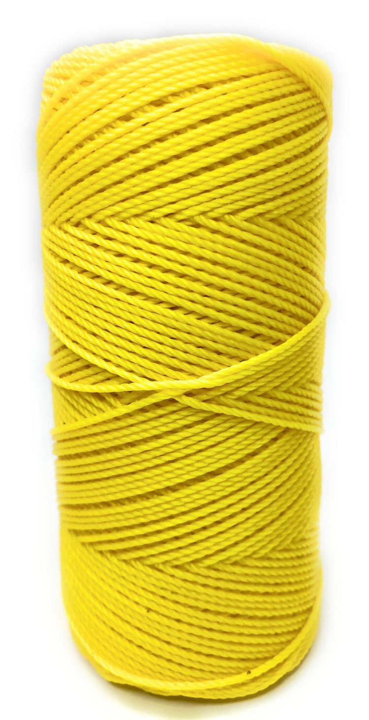 Linhasita Waxed Cord 1.5 mm Yellow Macrame PE-6/100G TEX 861 COR 37 116 Meters