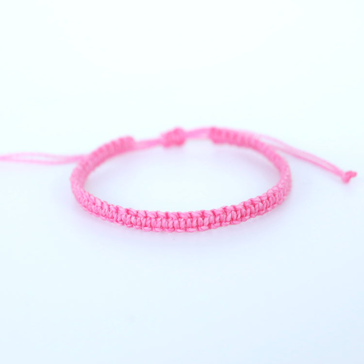 Pink Braided Bracelet