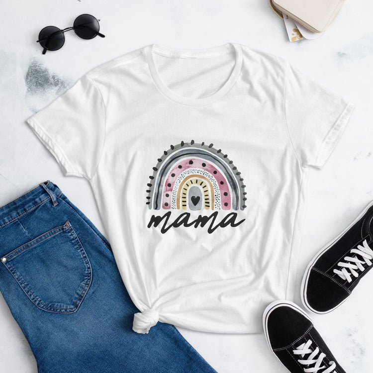 Mama Mothers Day Rainbow Women&#39;s short sleeve t-shirt