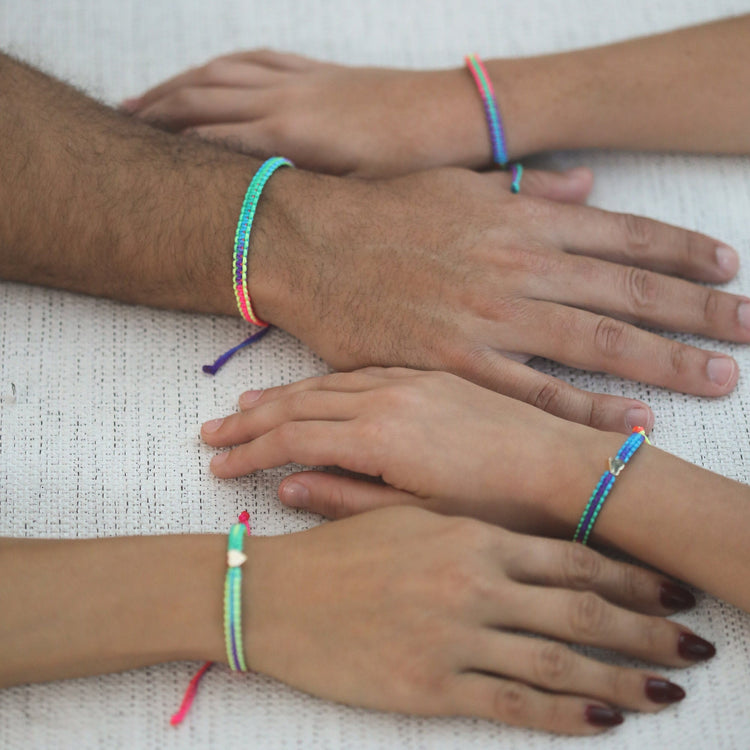 Colorful Family Matching Bracelets Waterproof