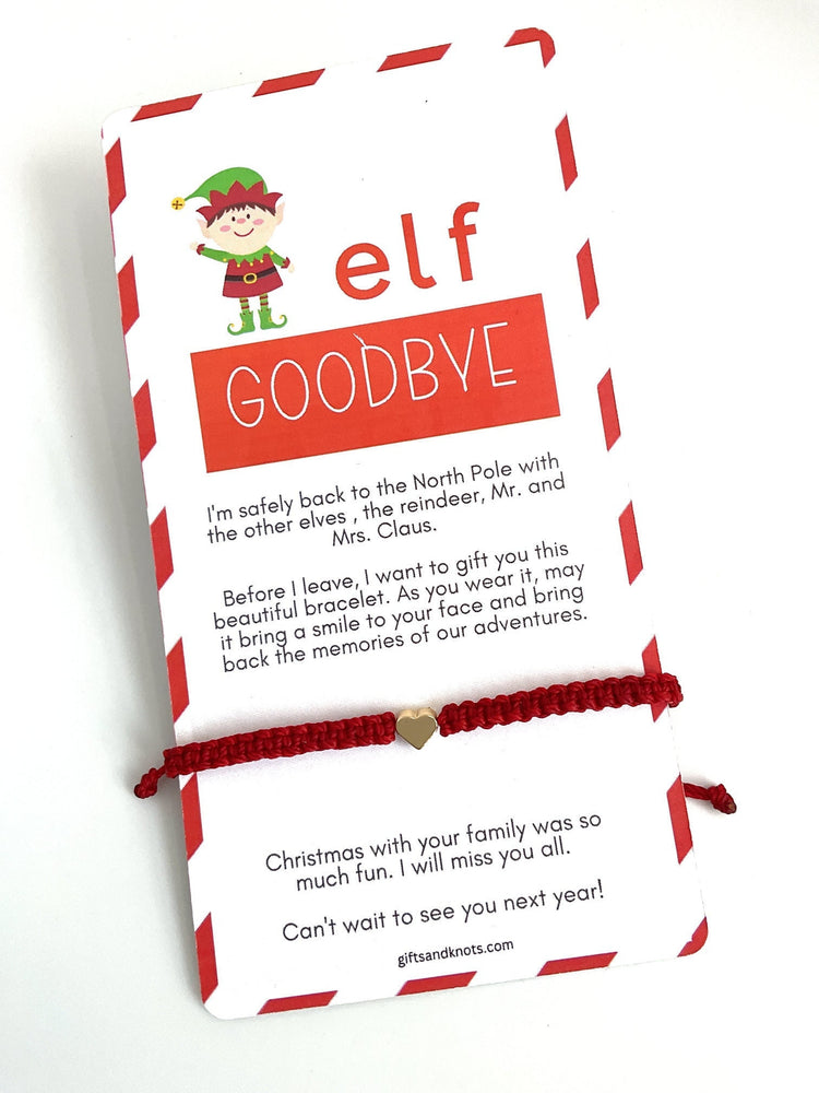 Elf Goodbye Letter Poem Bracelet Christmas Santa Claus