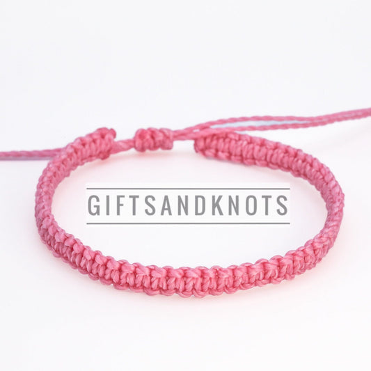 Pink Braided Macrame Bracelets: Bulk Orders & Wholesale