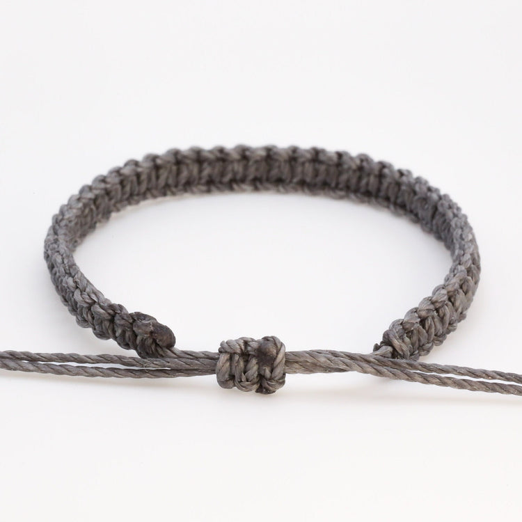 Dark Gray Braided Macrame Bracelets: Bulk Orders & Wholesale