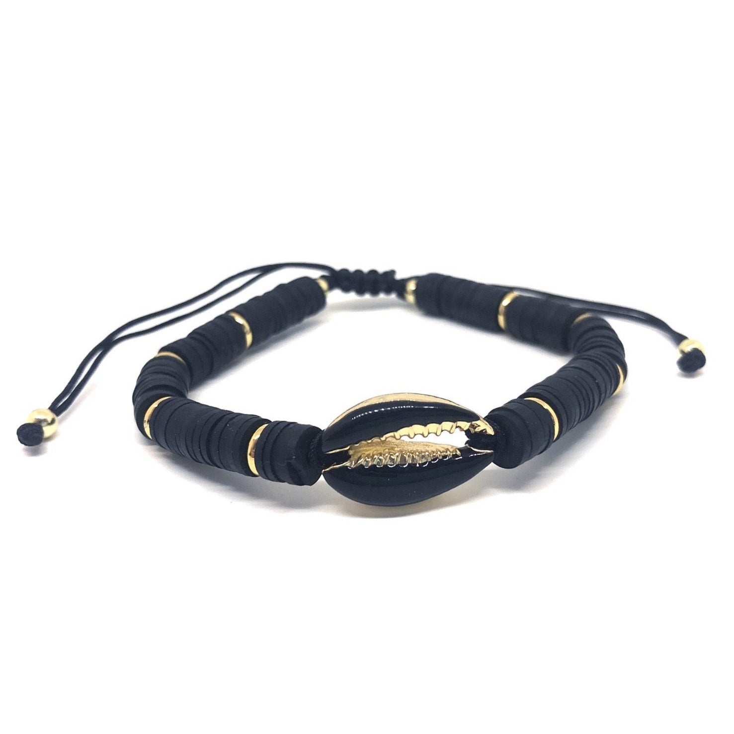 Black Cowrie Shell Bracelet