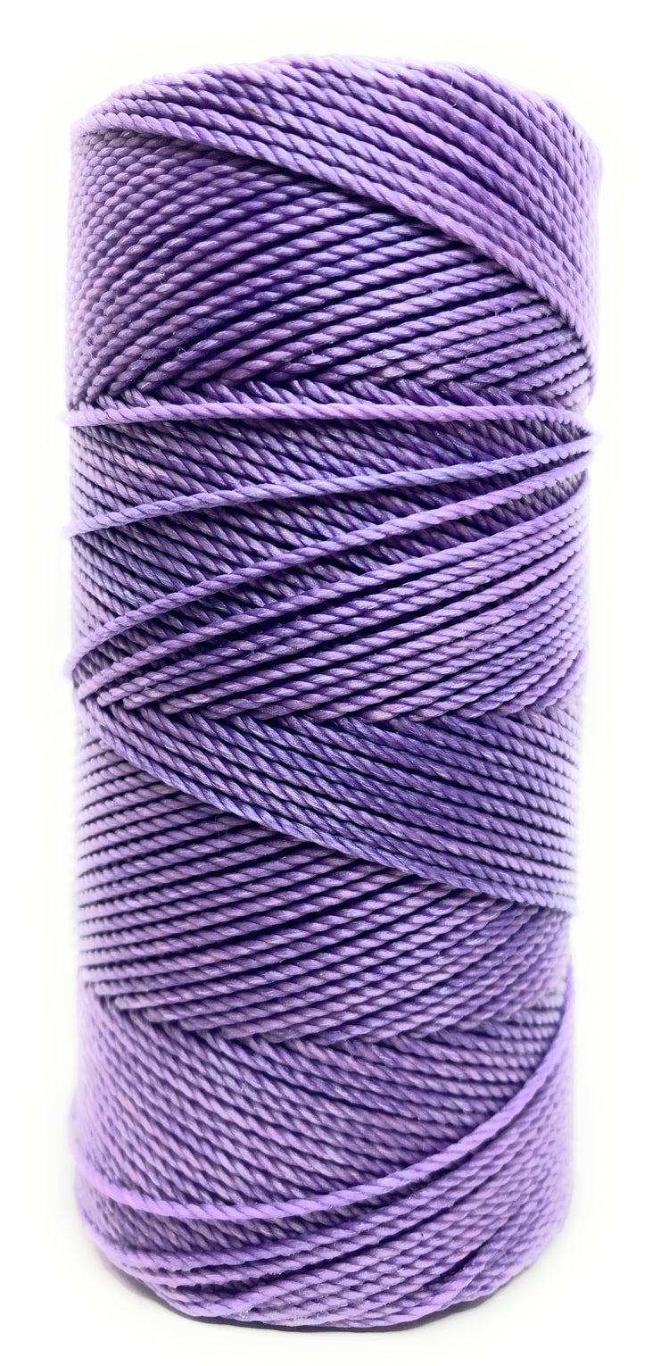 Linhasita Waxed Cord 1.5 mm Purple Macrame PE-6/100G TEX 861 COR 236 116 Meters